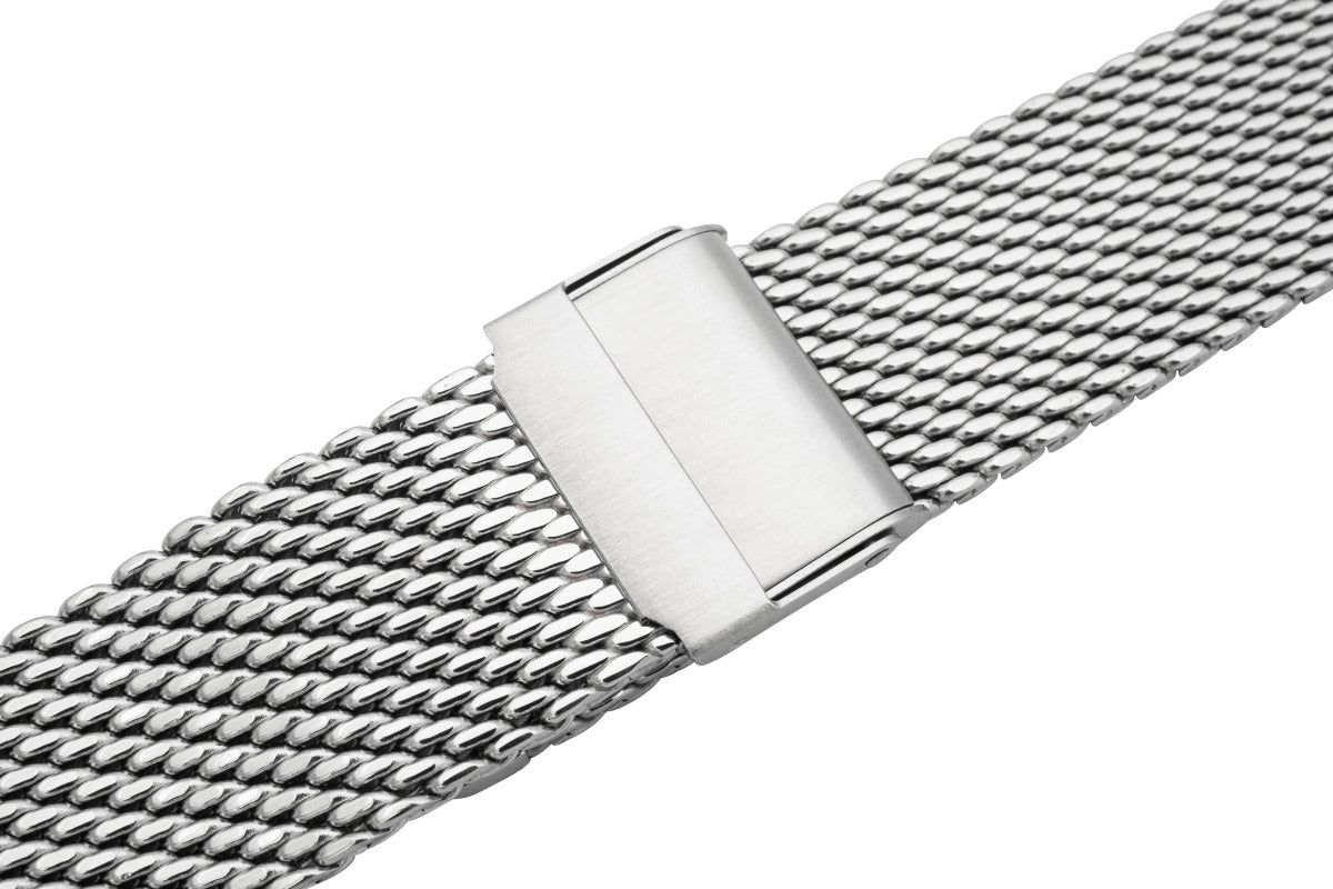 Milanaiseuhrarmband 0,8 Edelstahl 20 mm