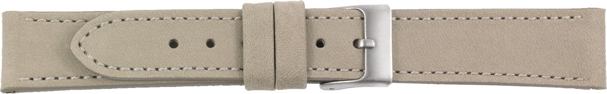 PREMIUM Lederuhrarmband sand 18 mm