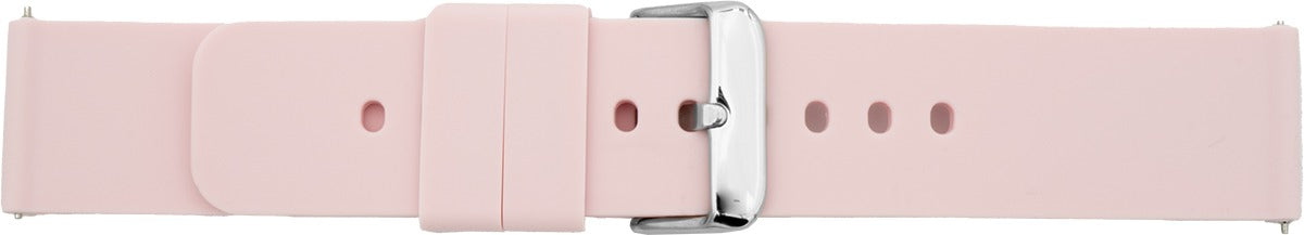 Silikonuhrarmband rosa 22 mm