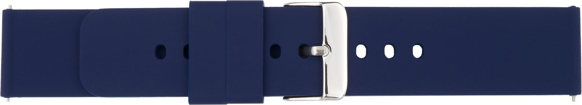 Silikonuhrarmband blau 18 mm