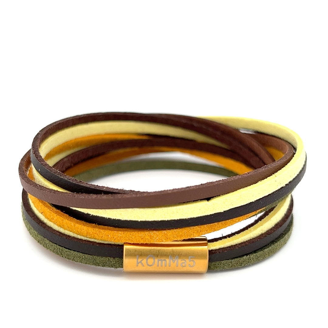 Auszeit kOmMa5 doppelt gewickeltes Armband