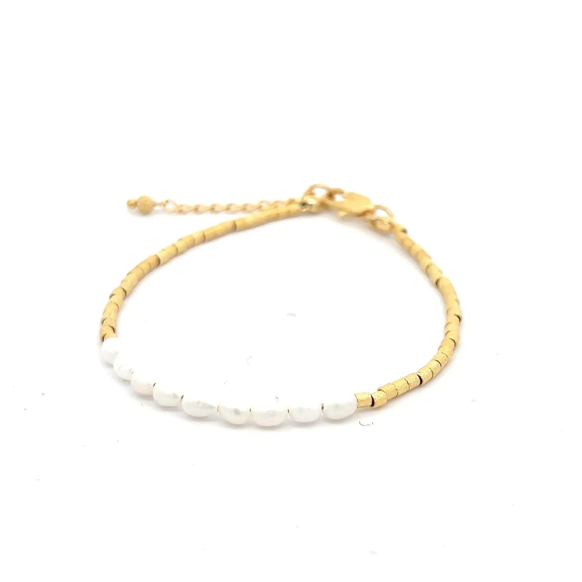 Atlas Pearls Bracelet (Placcato Oro)