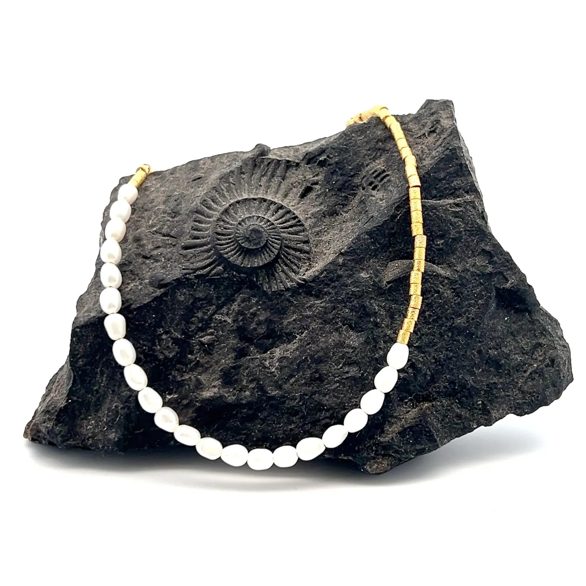 Atlas Pearls Choker (Placcato Oro)
