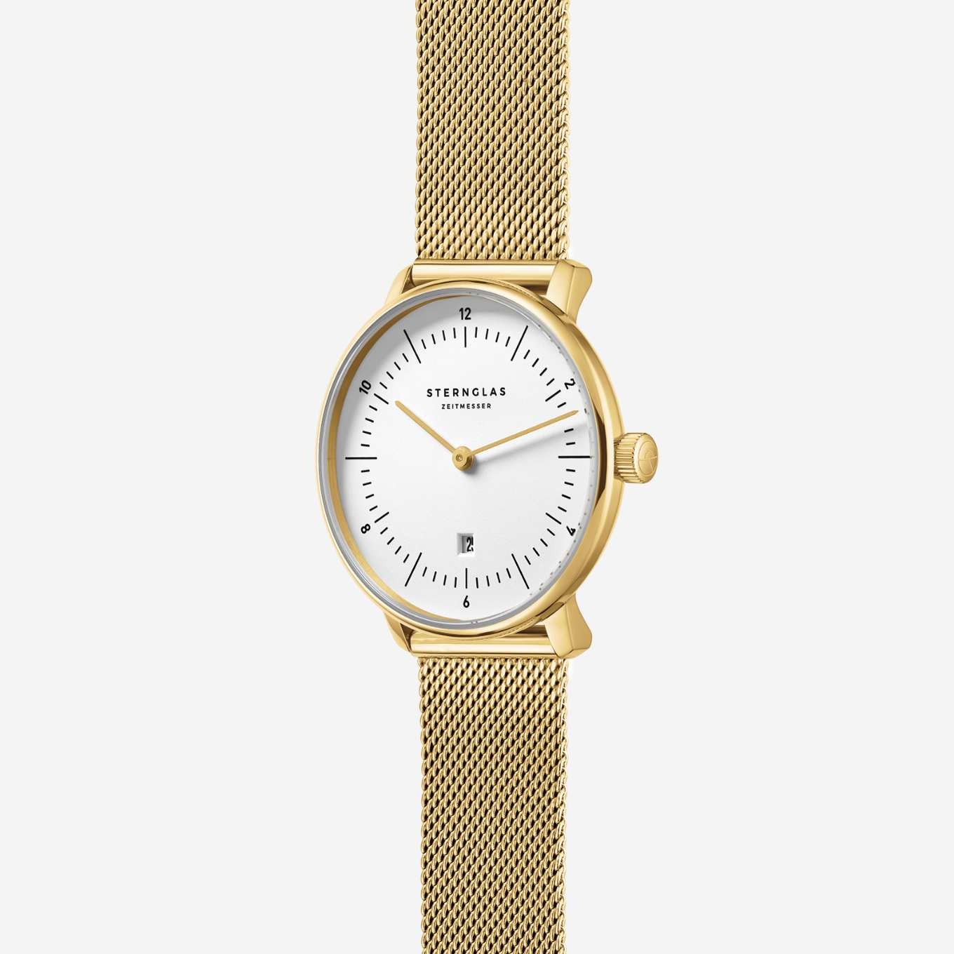 Naos XS weiß gold / Milanaise 16 gold