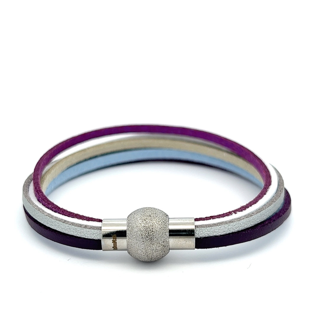 Bracciale Viola-e kOmMa5 semplicemente avvolto