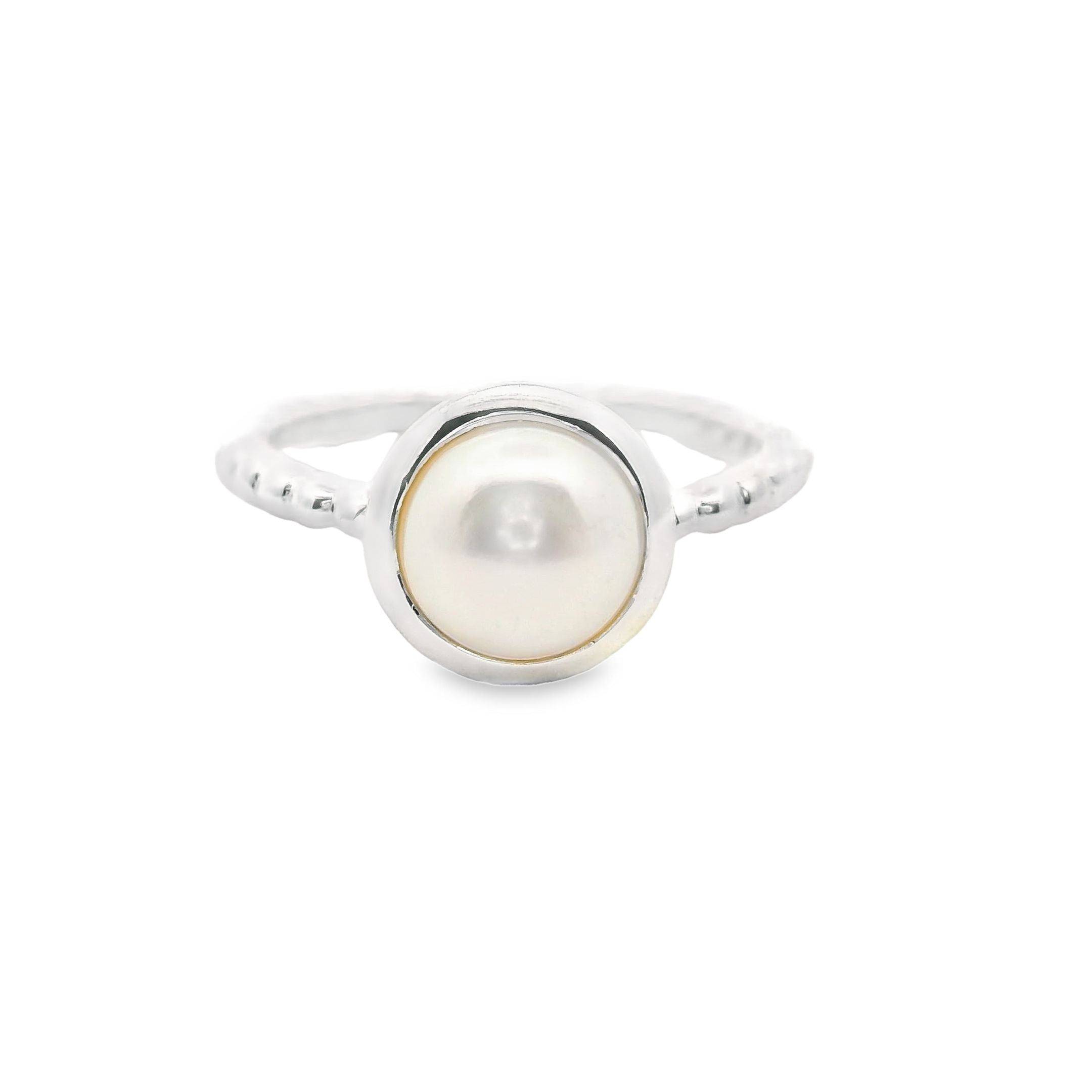Süsswasserperle Silber Ring