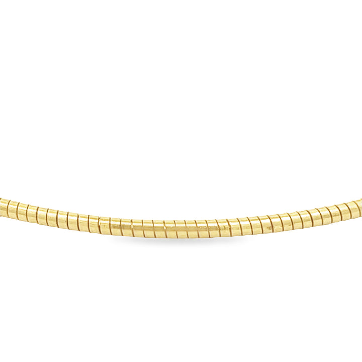 Silber Omega Reif  vergoldet 45 cm - 1,9 mm