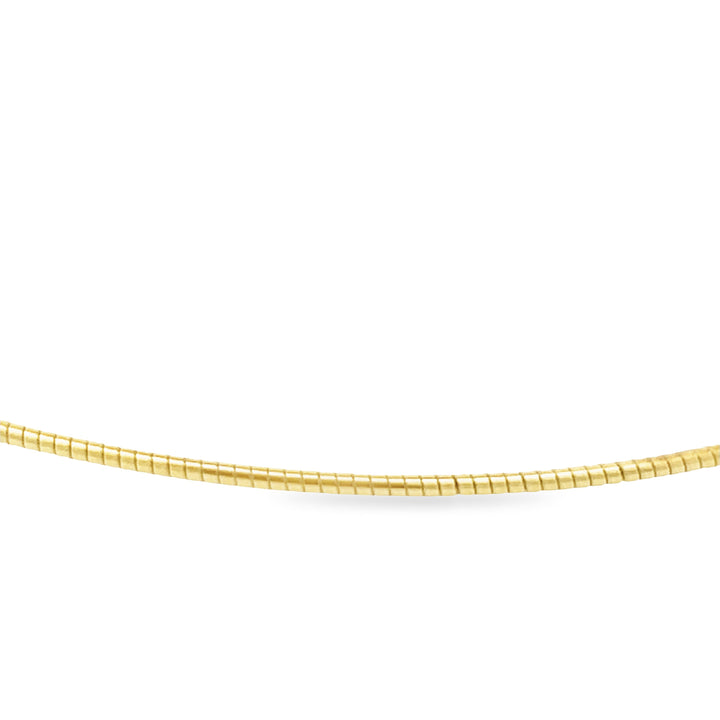 Silber Omega Reif  vergoldet 42 cm - 1,3 mm