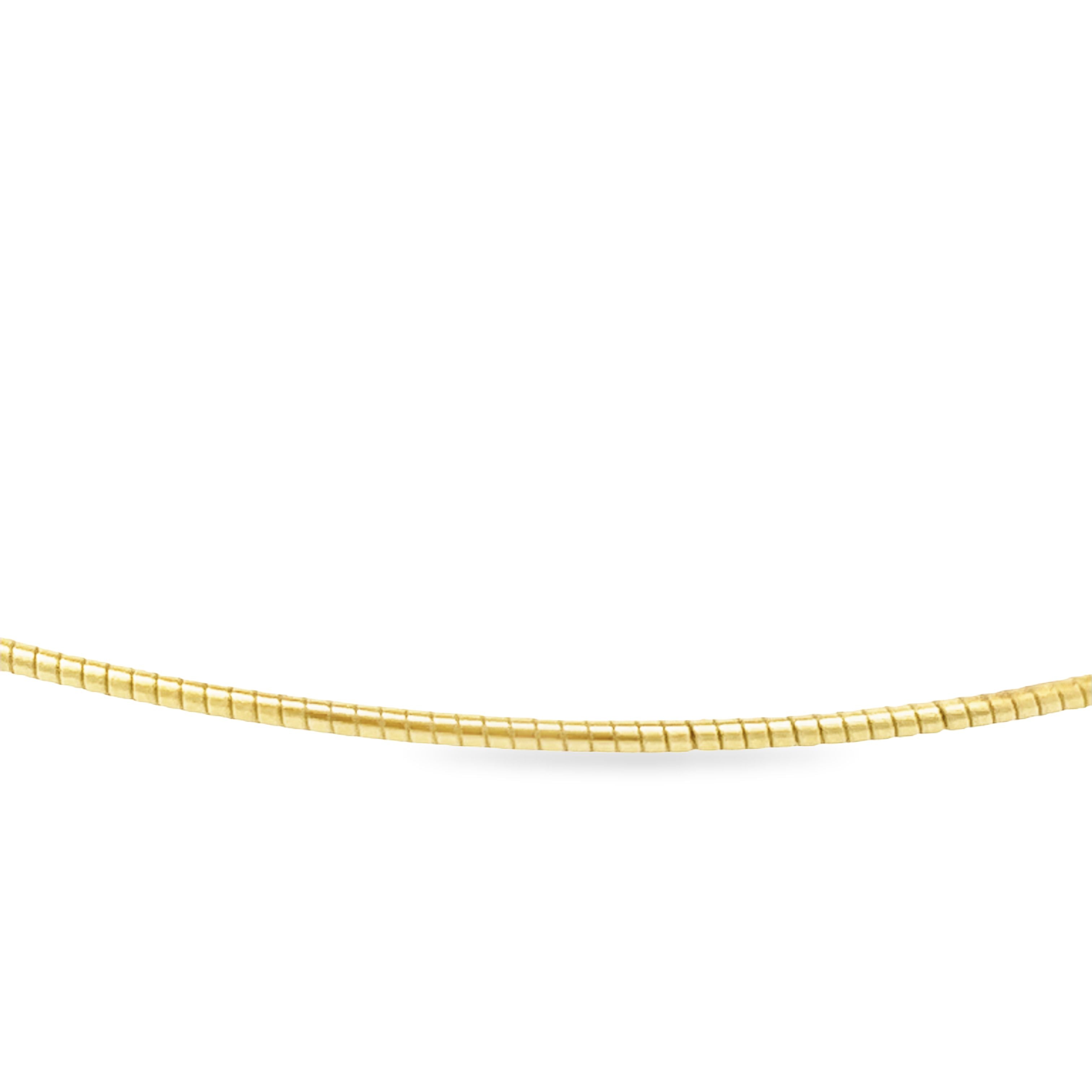 Silber Omega Reif vergoldet 42 cm - 1,3 mm