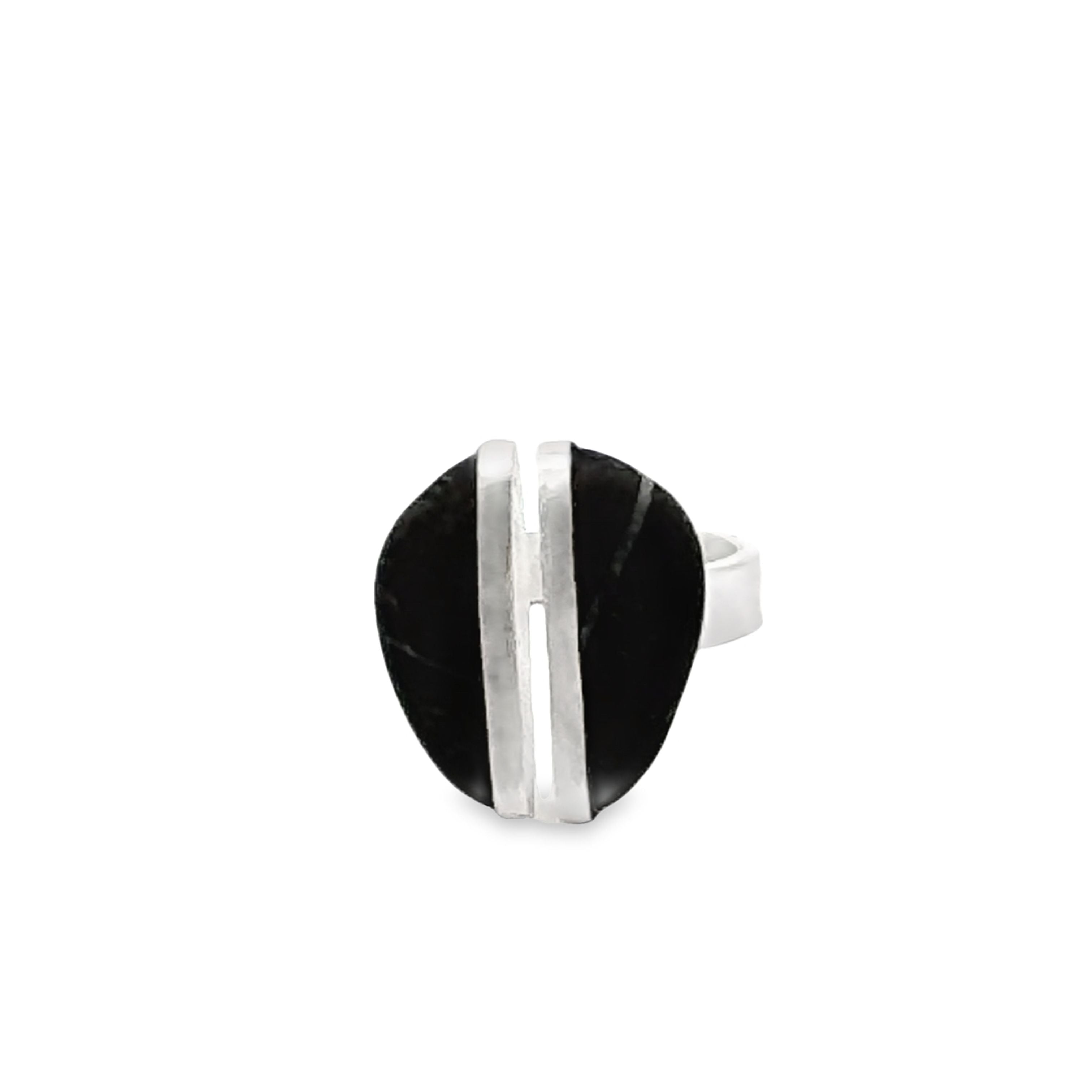 Kiesel Ring und Silber, verstellbar