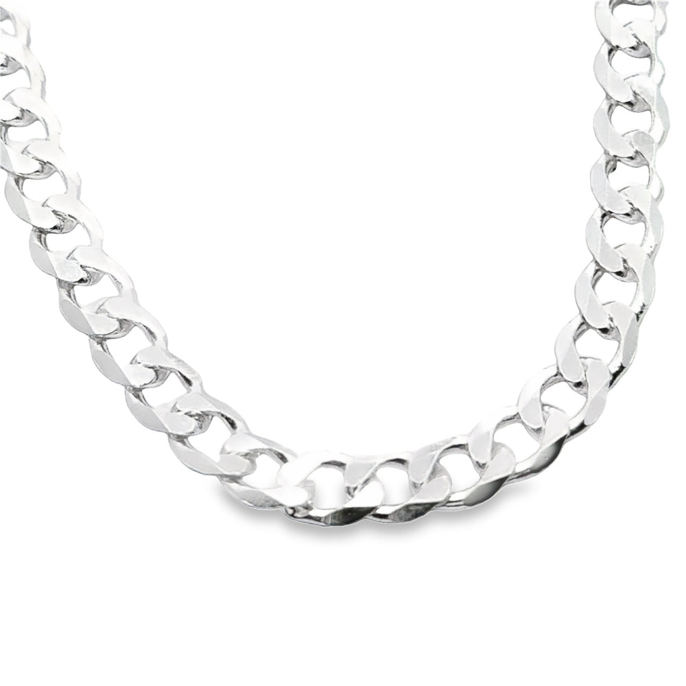 Panzerkette Länge 50 cm, Stärke 5,5 mm, 925 Sterling Silber, Made in Italy
