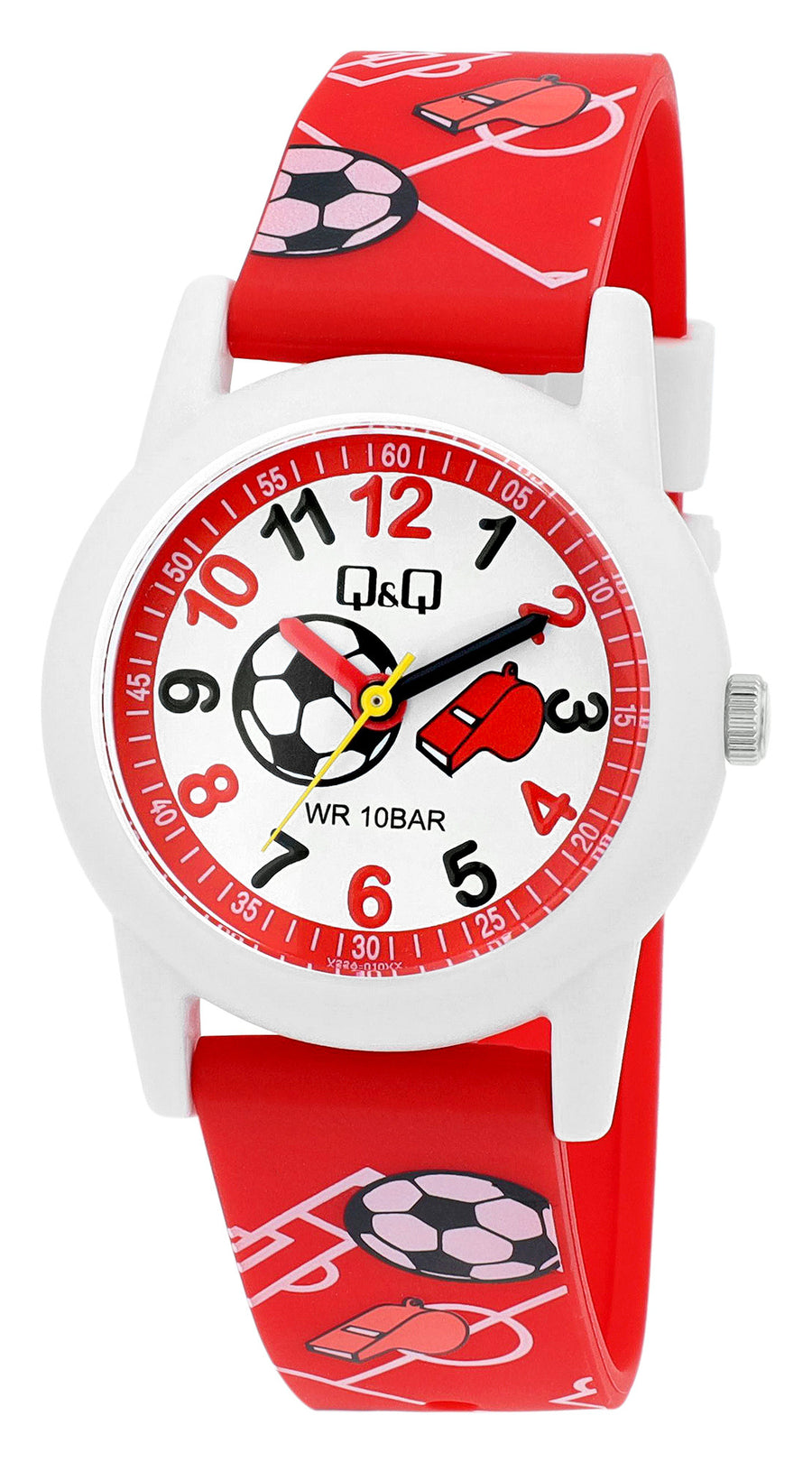 Q&Q Kinderuhr mit Silikonband,, 10 ATM wasserdicht