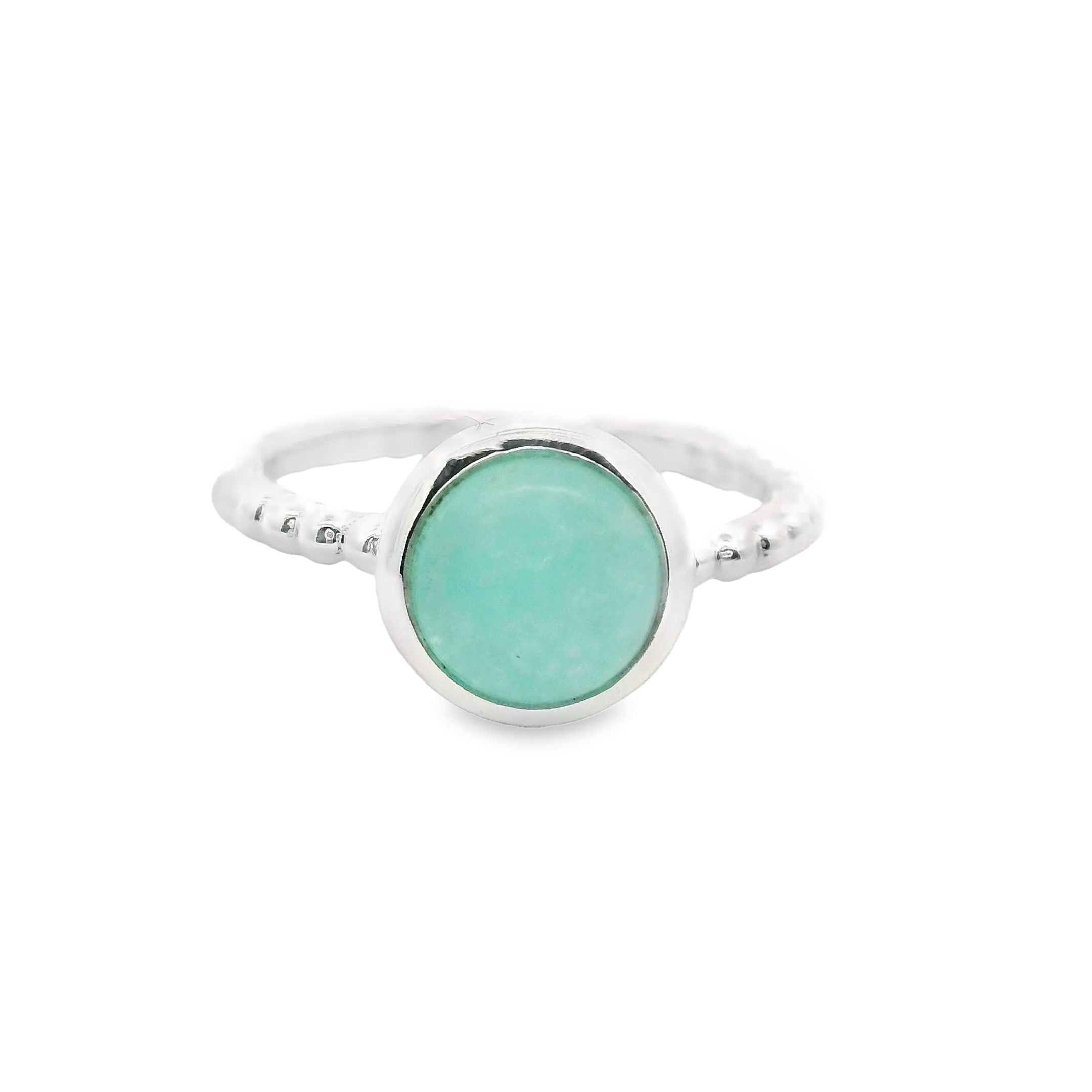 Amazonit Silber Ring
