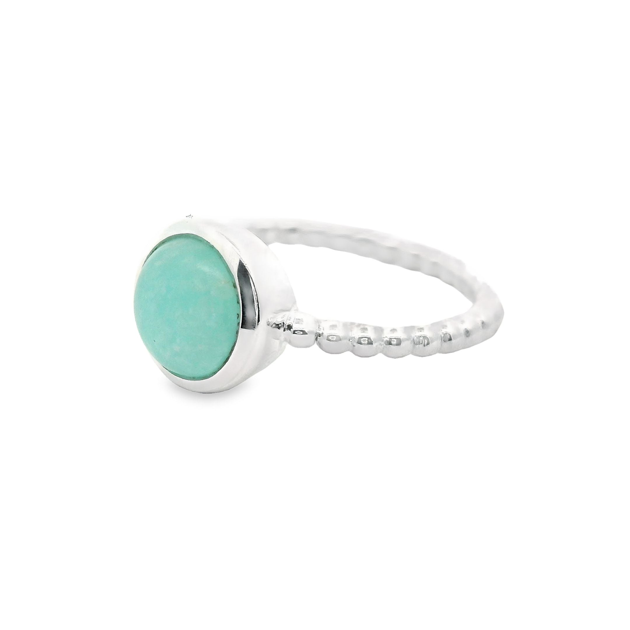 Amazonit Silber Ring