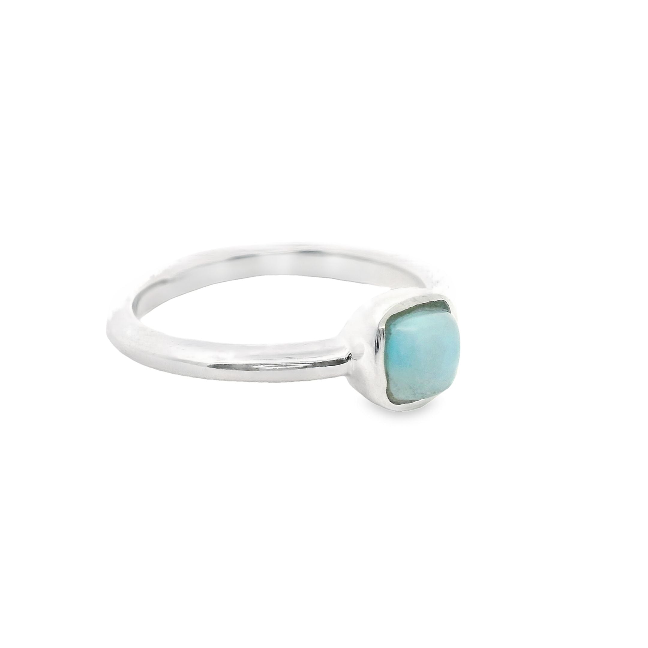 Larimar Silber Ring
