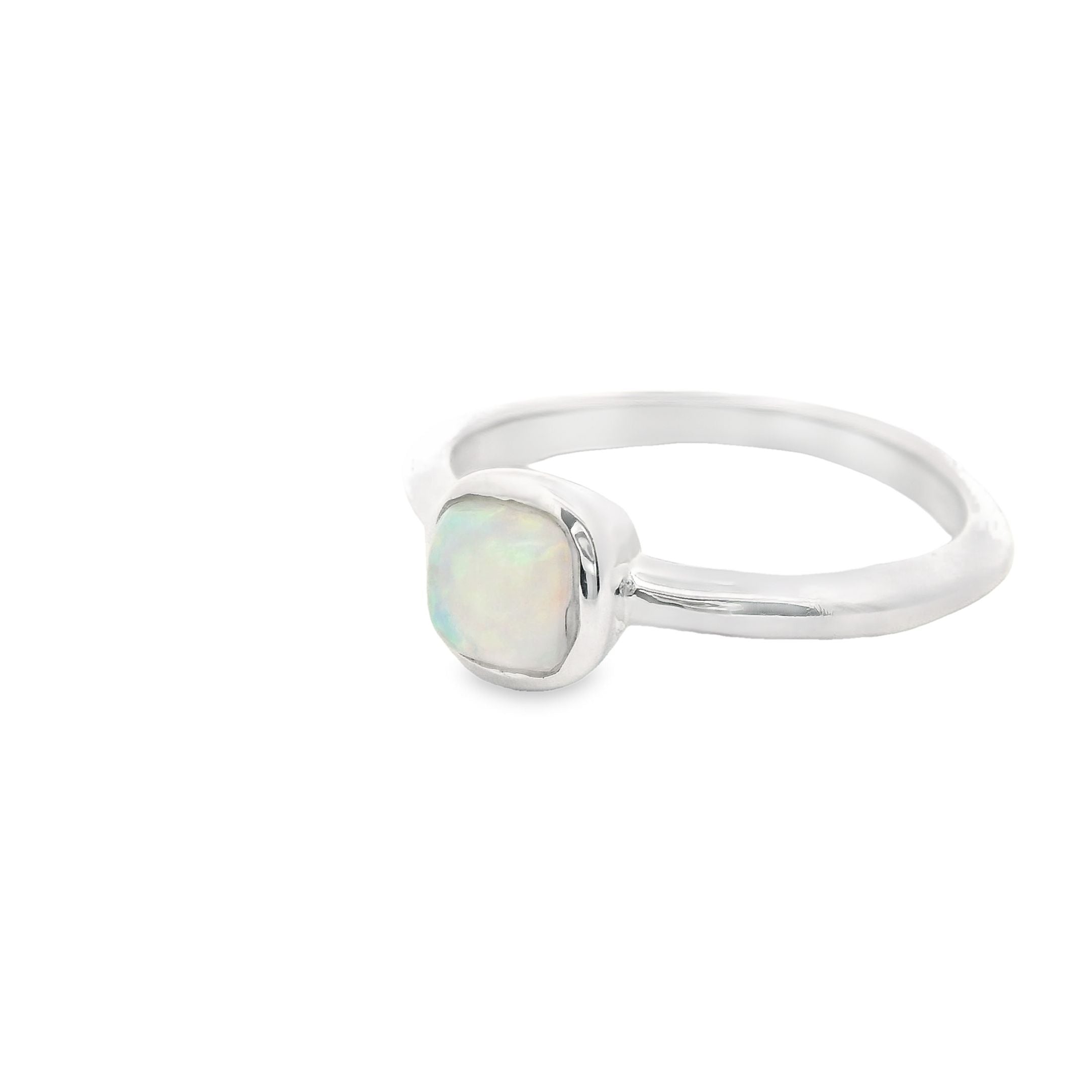 Opal Ring Silber