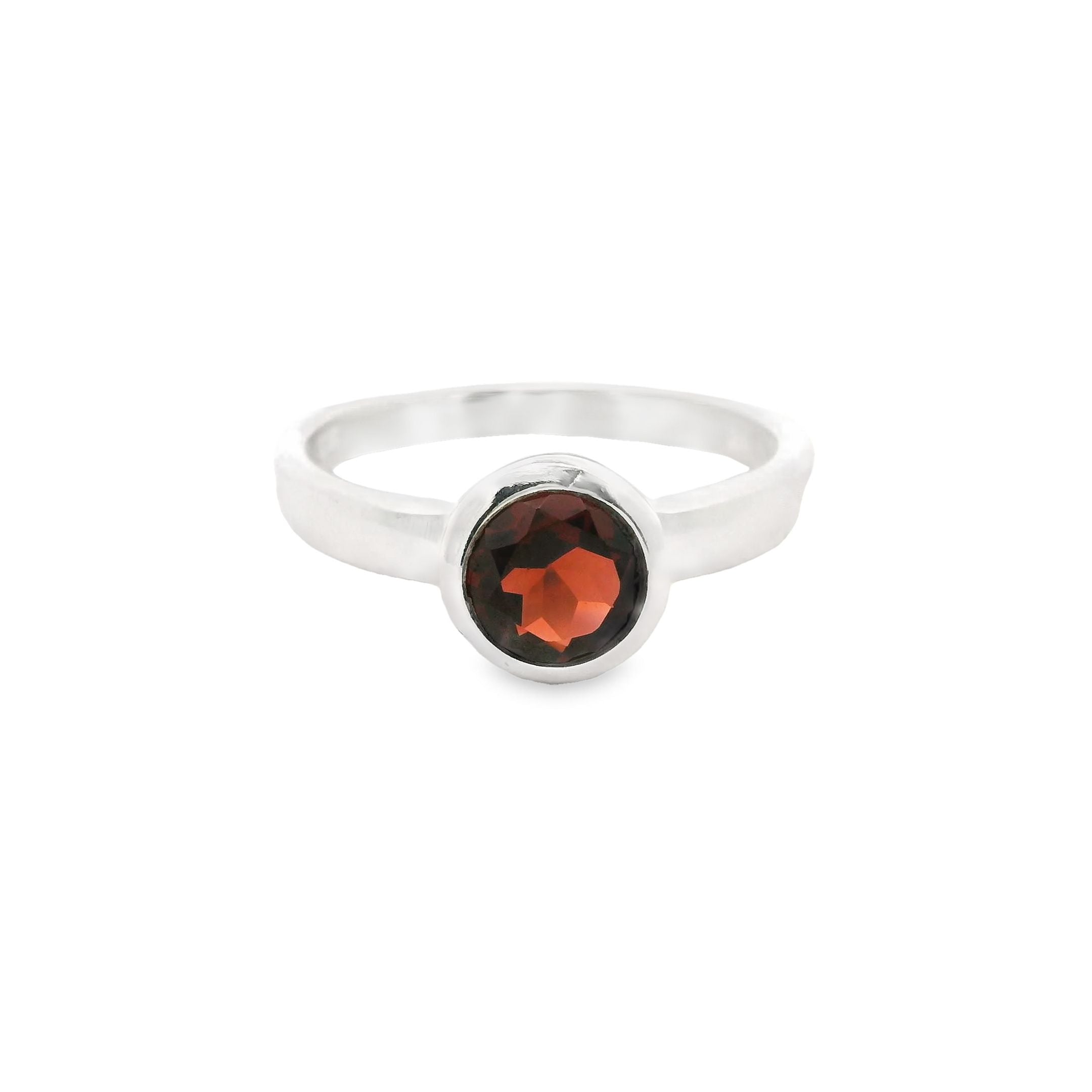 Granat Silber Ring