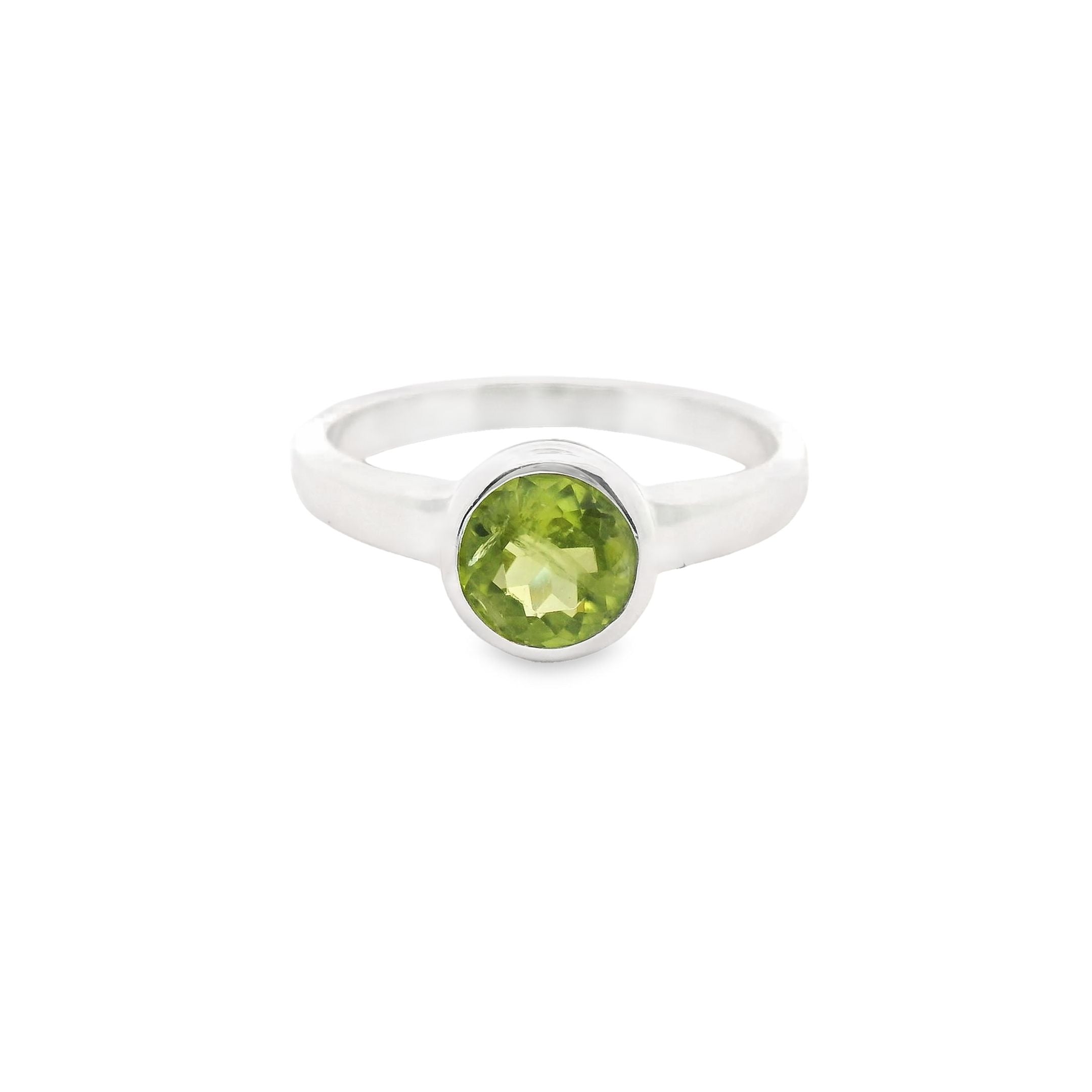 Peridot Silber Ring