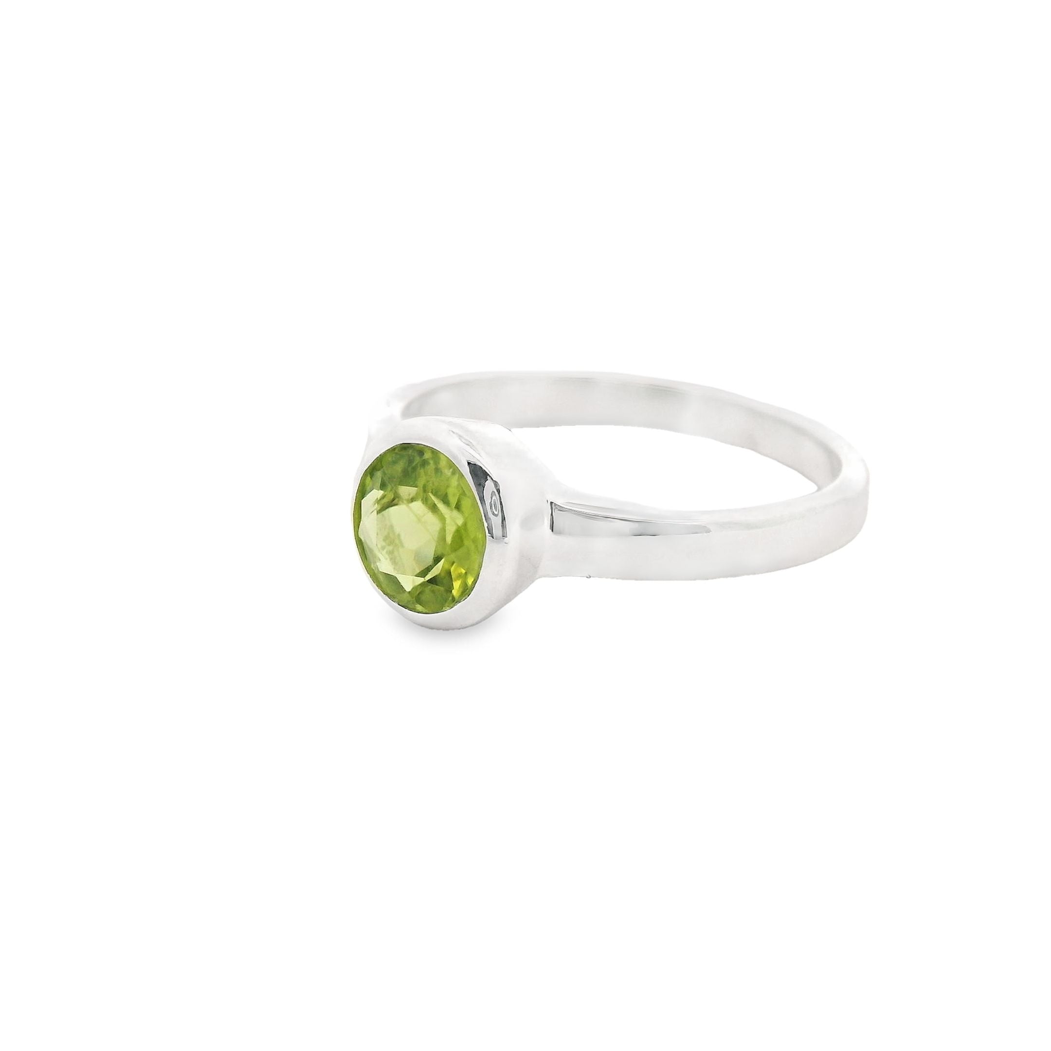 Peridot Silber Ring