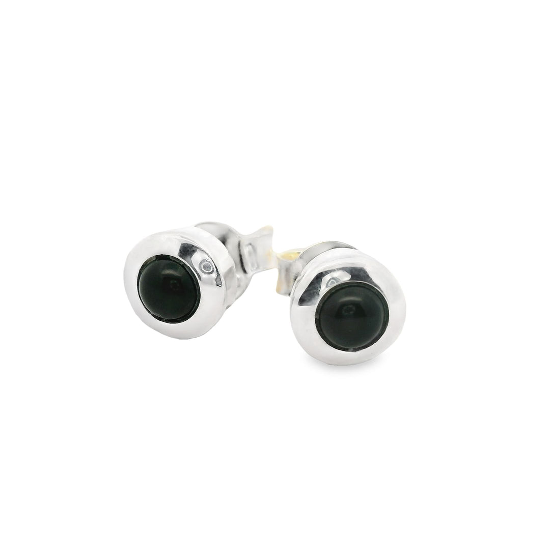 Onyx Silber Ohrstecker