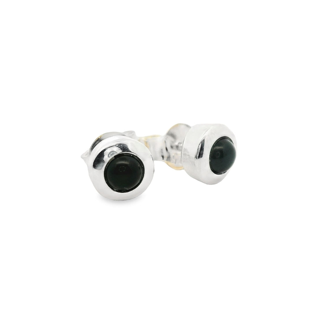 Onyx Silber Ohrstecker