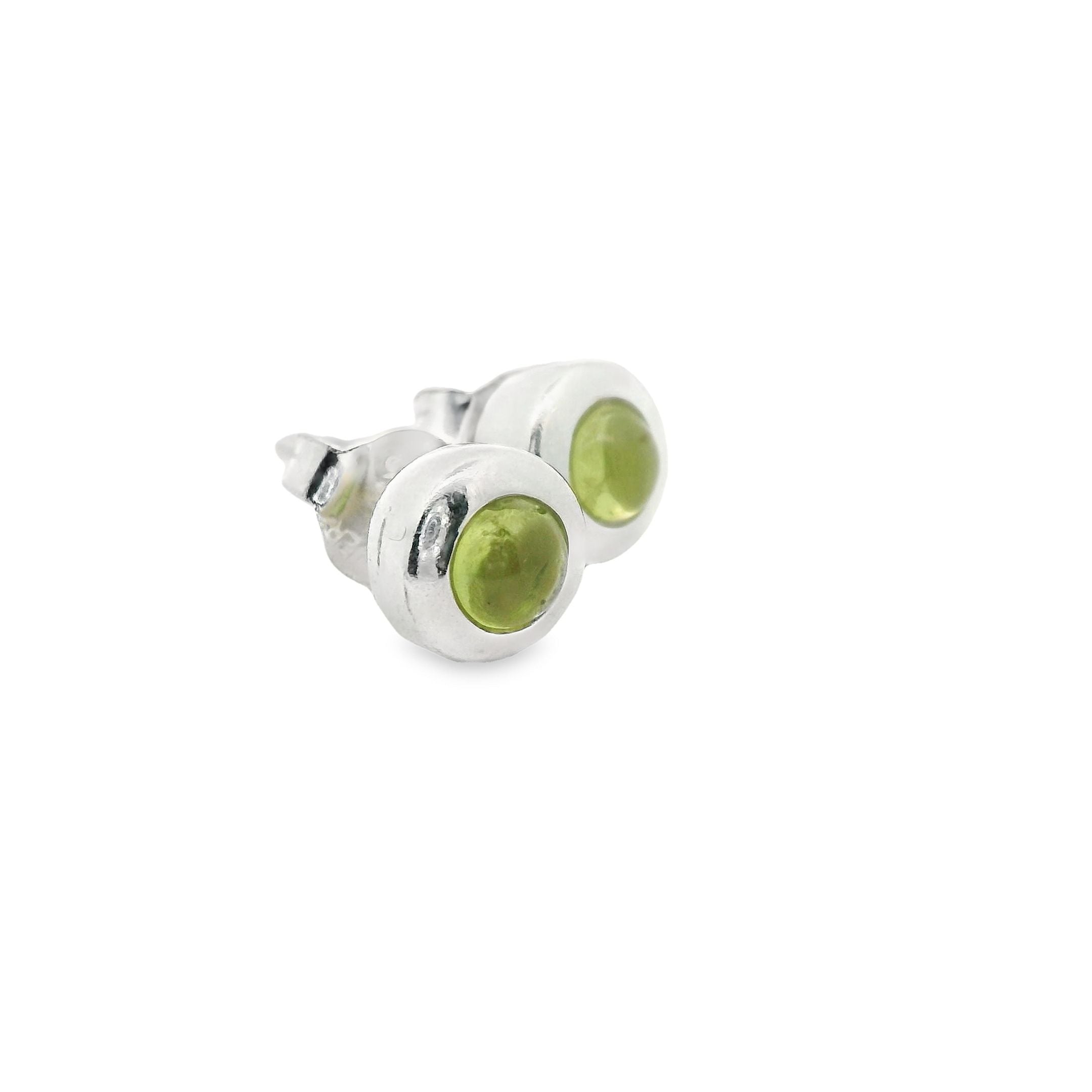 Peridot Silber Ohrstecker