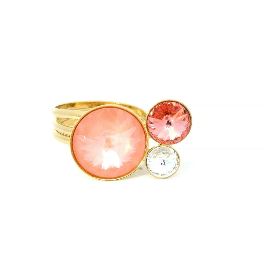 Giunco Ring in Rose Peach