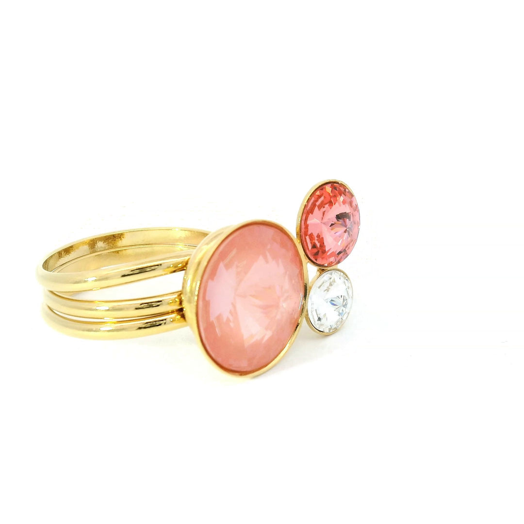Giunco Ring in Rose Peach
