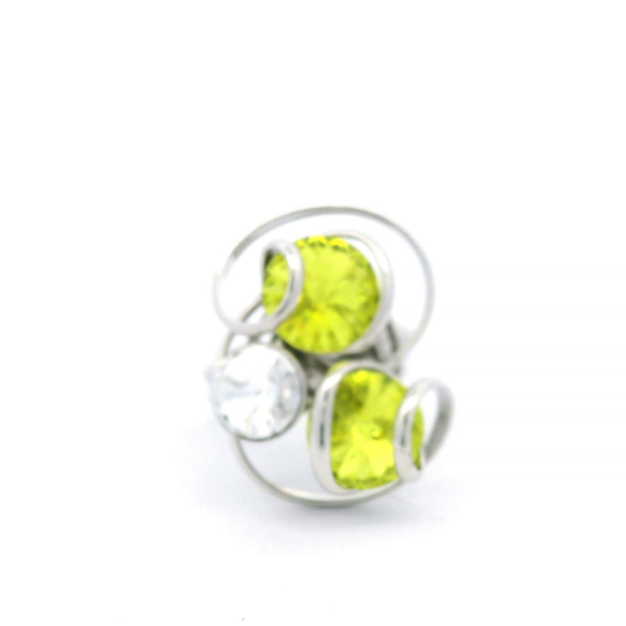 Ischia Ring in Citrus Green