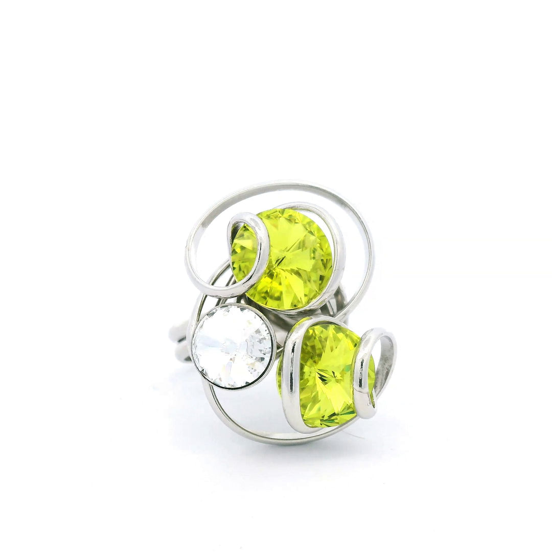 Ischia Ring in Citrus Green