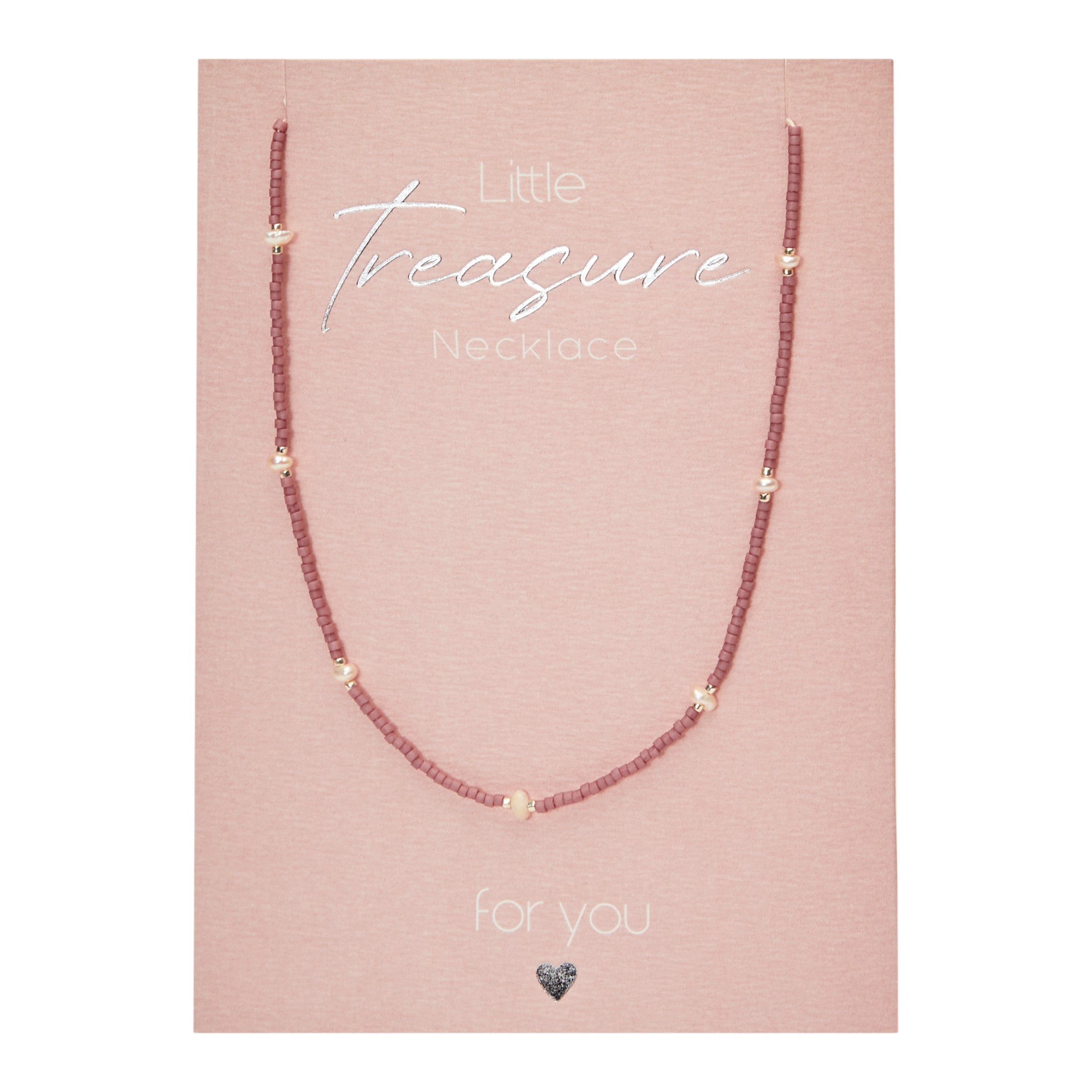 Halskette - "Little Treasure" - rosa