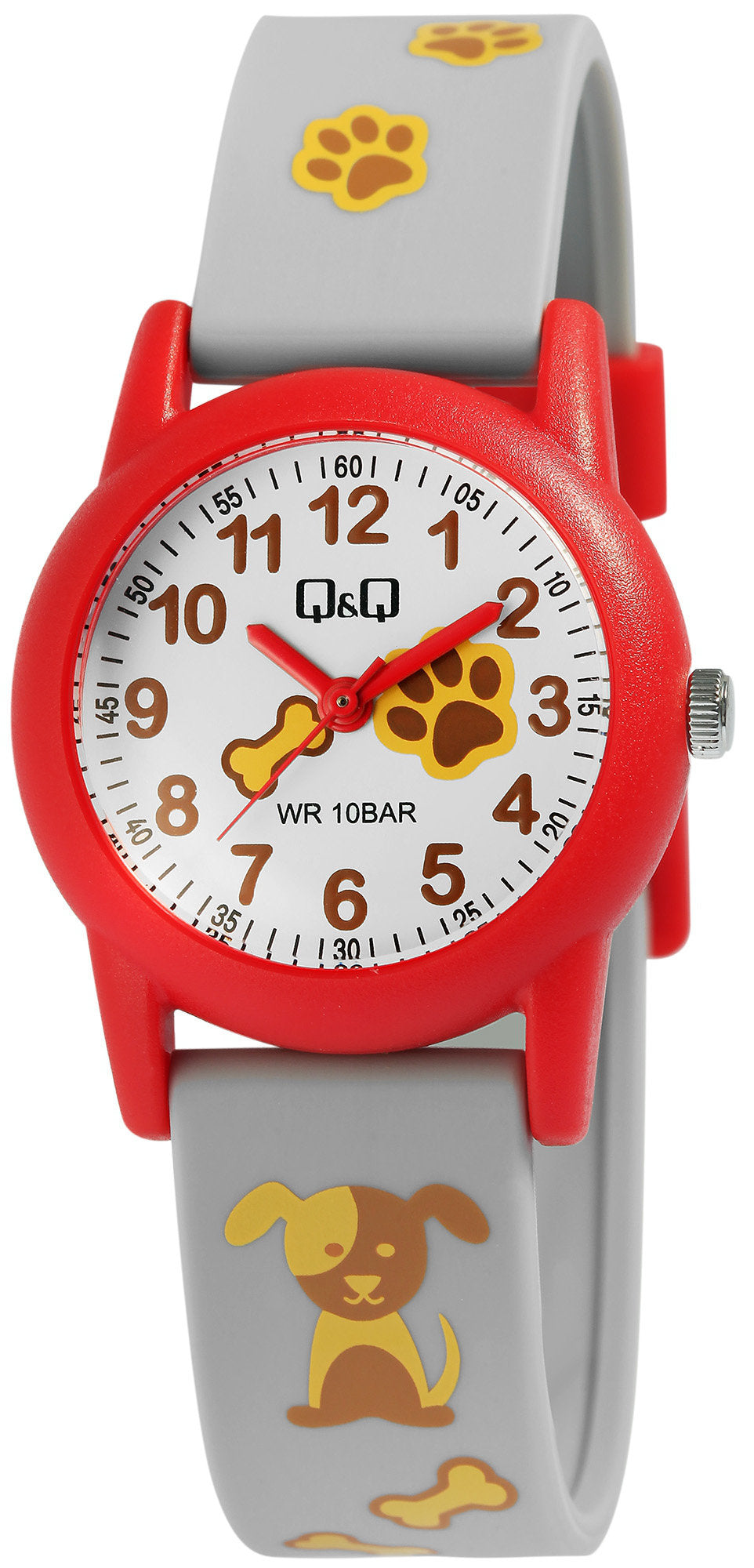Q&Q Kinderuhr mit Silikonband,, 10 ATM wasserdicht