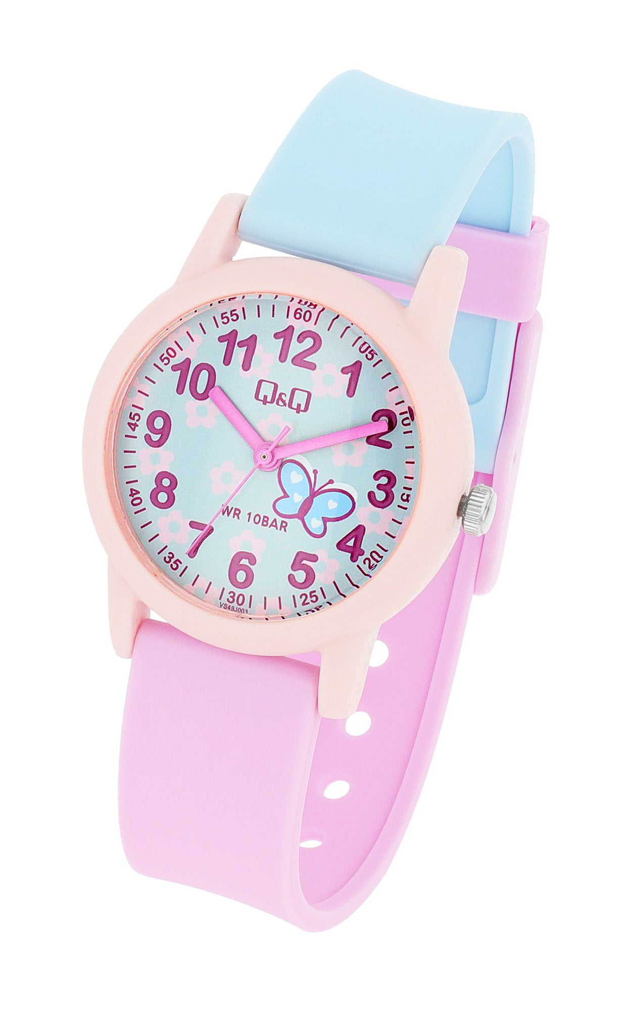 Q&Q Kinderuhr mit Silikonband,, 10 ATM wasserdicht