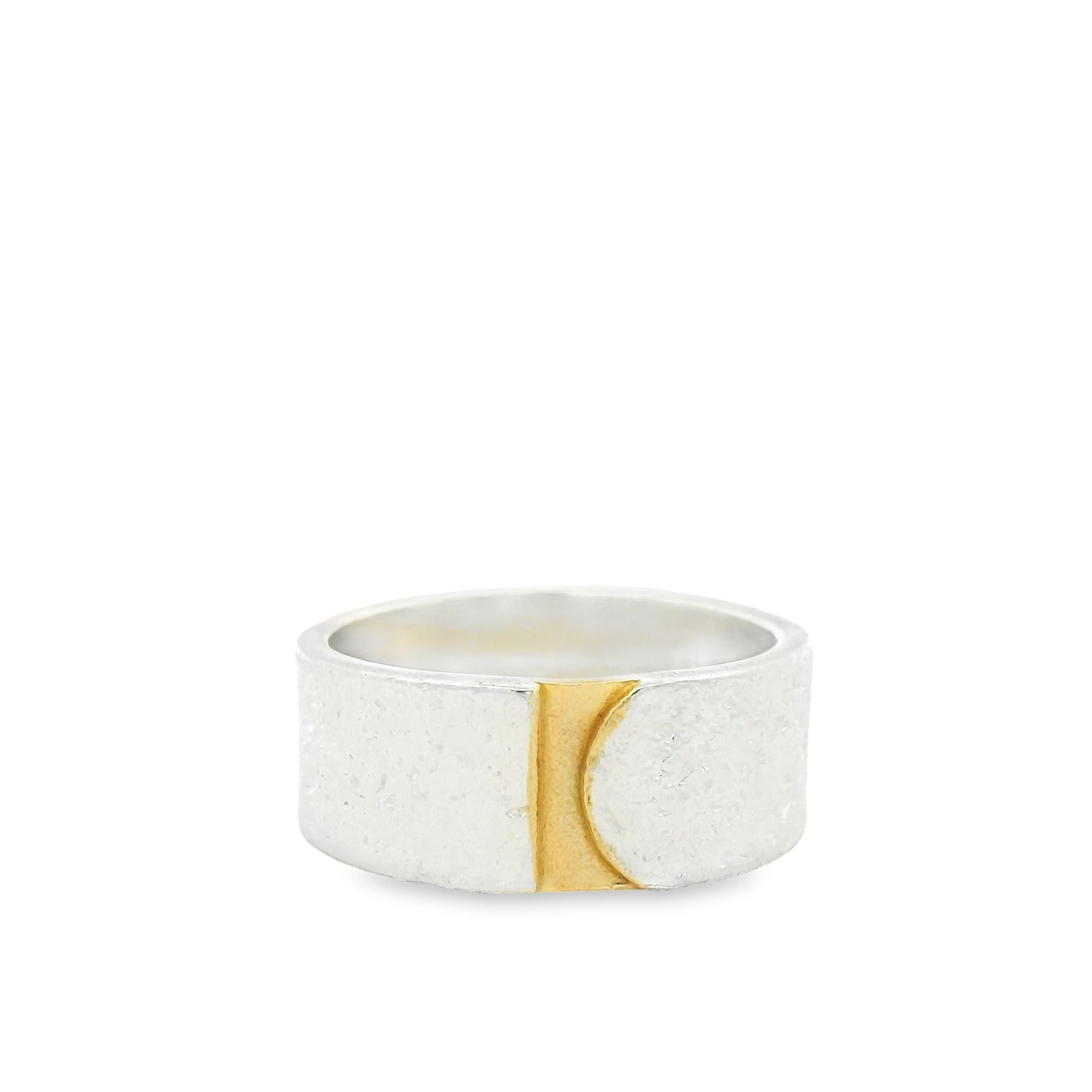 Silber vergoldeter Ring, Gr. 56