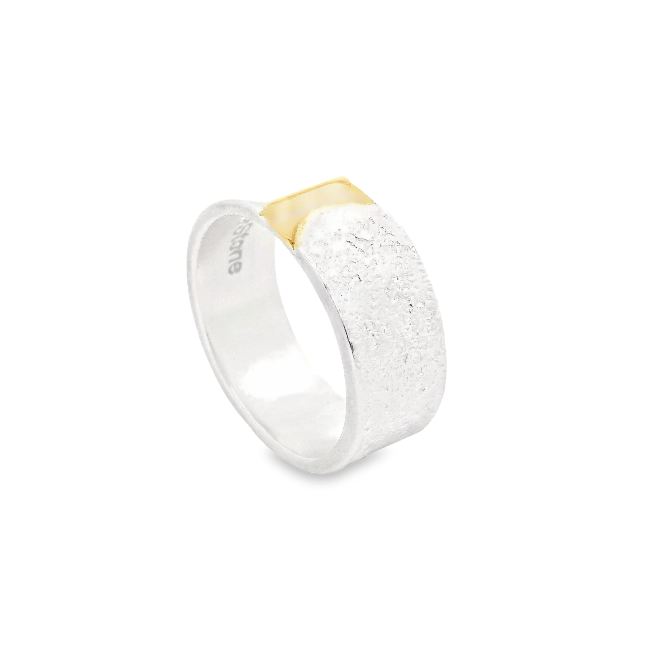 Silber vergoldeter Ring, Gr. 56
