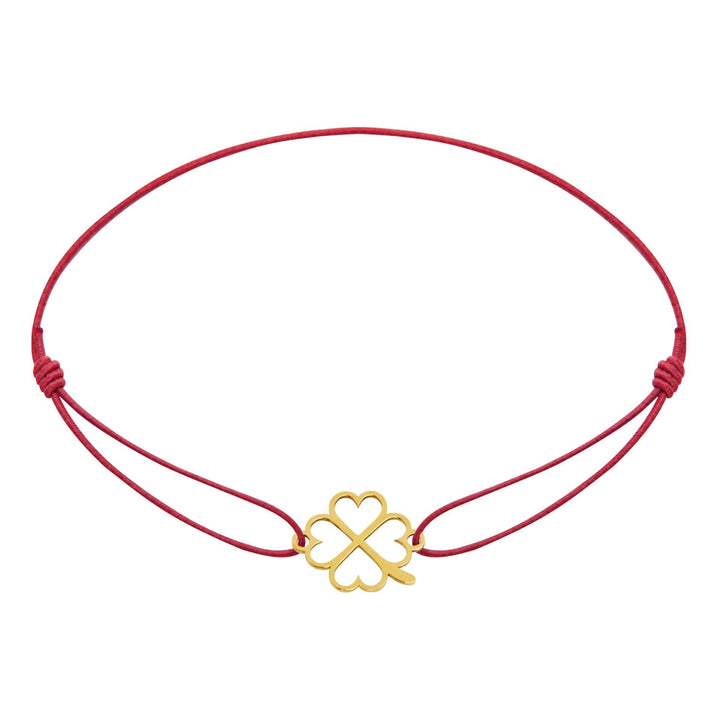 Armband - "Little Stars" - vergoldet - Kleeblatt
