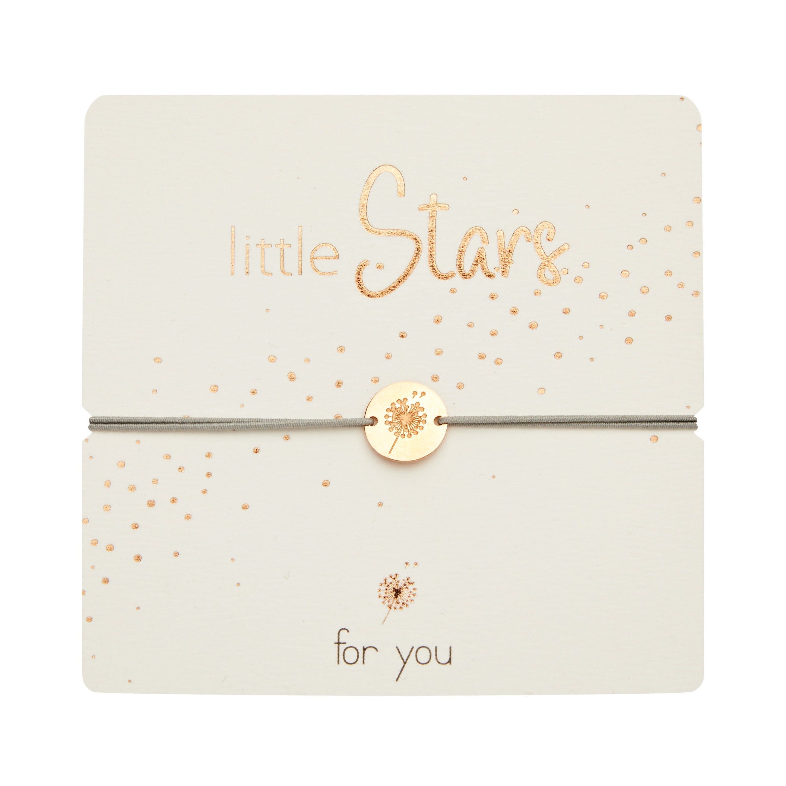 Armband - "Little Stars" - rosévergoldet - Pusteblume