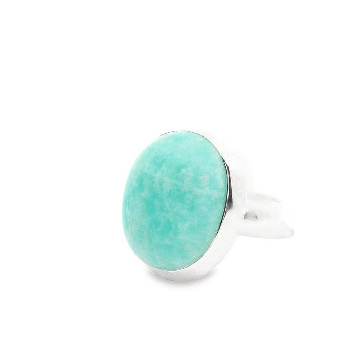 Amazonit Silber Ring, Gr. 56
