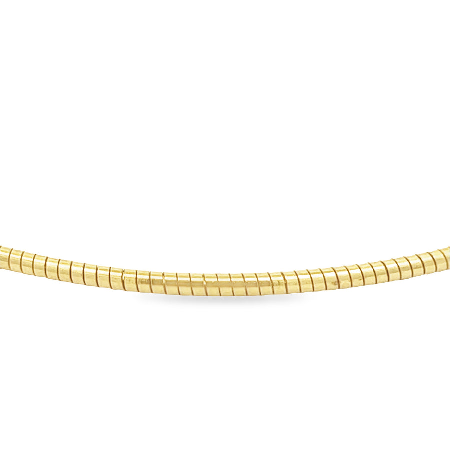 Silber Omega Reif  vergoldet 50 cm - 1,9 mm