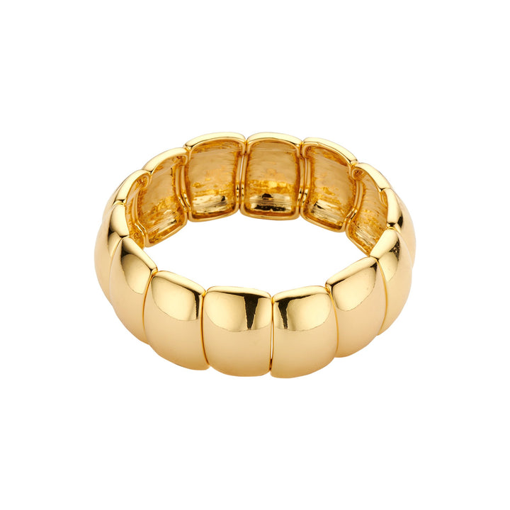 Armband elastisch, vergoldet, glänzend