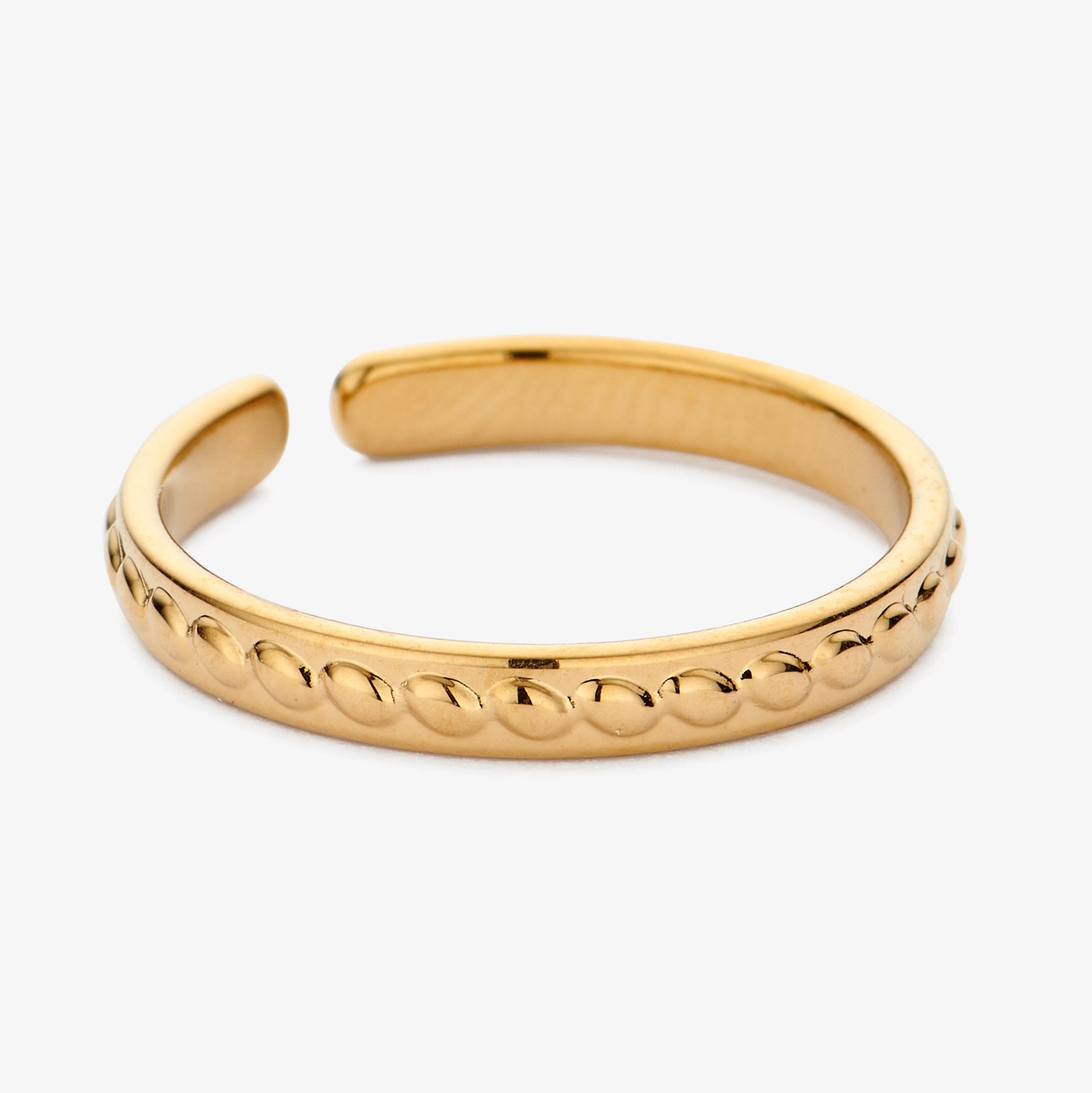 Ring Edelstahl vergoldet