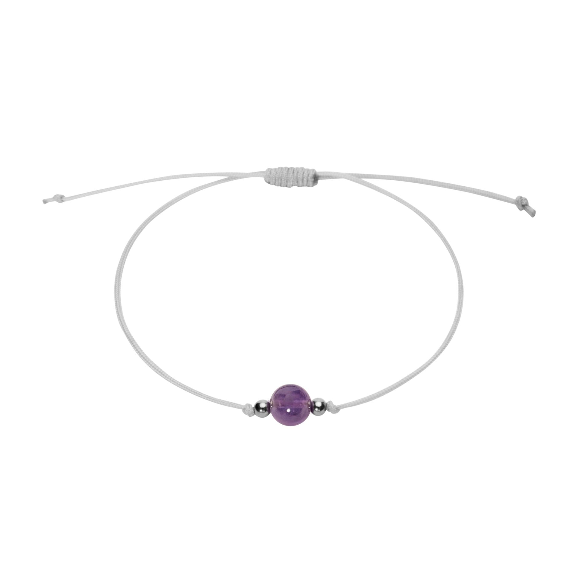 Armband - "Pure" - Amethyst - Edelstahl