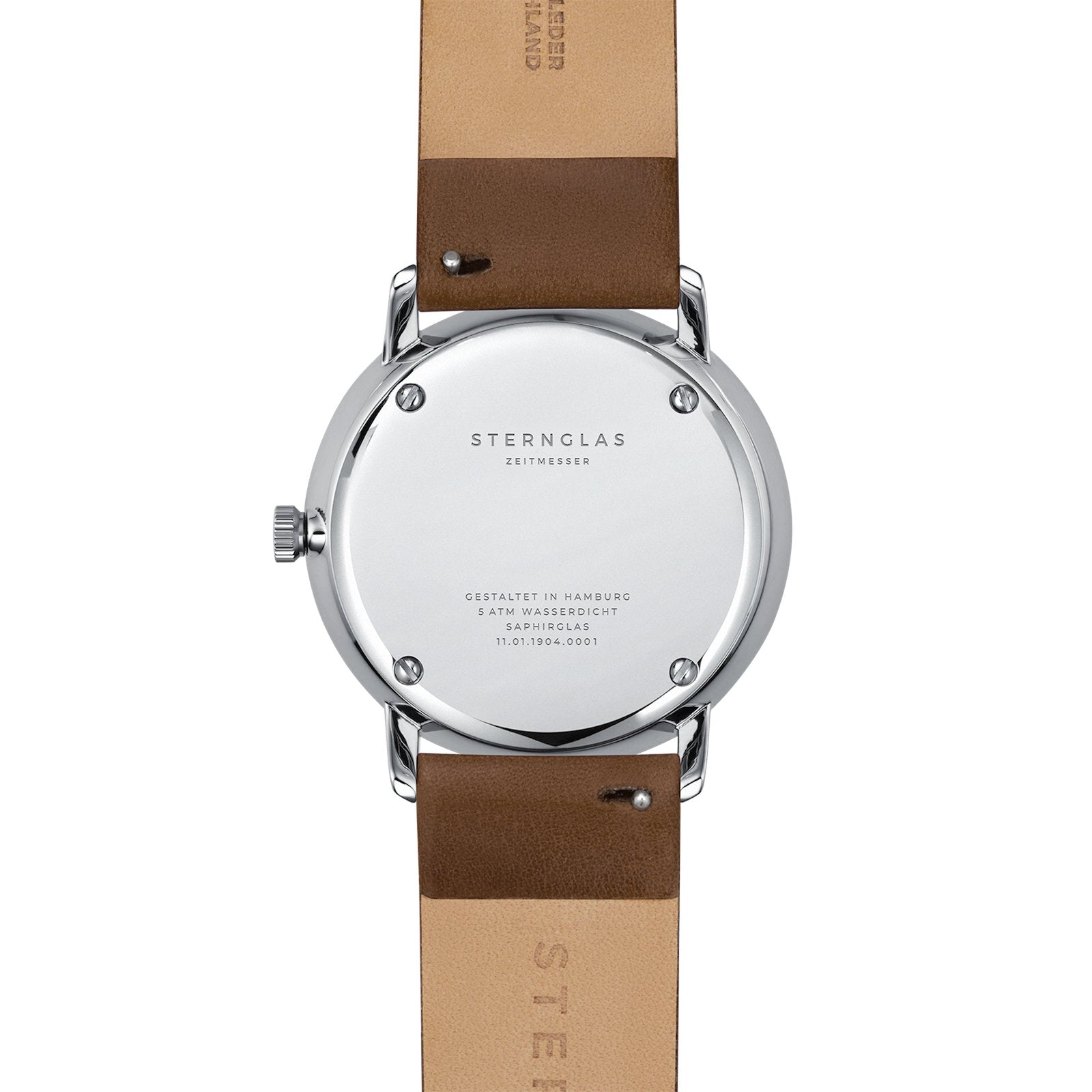 Naos türkis silber / Premium dunkelbraun - 38 mm Quarz
