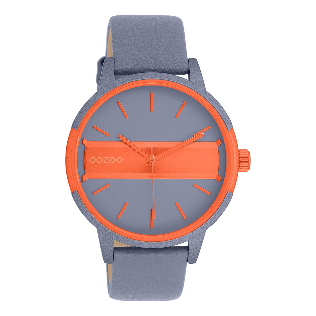 Oozoo Timepieces C11459 Damenuhr Blaugrau/Orange