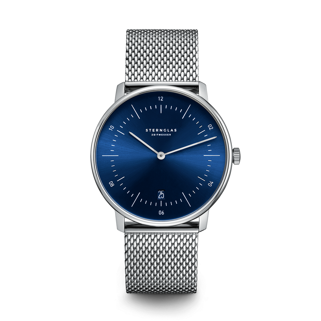 Naos türkis silber / Milanaise - 38 mm Quarz