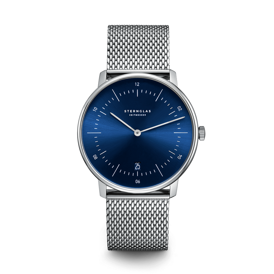 Naos türkis silber / Milanaise - 38 mm Quarz