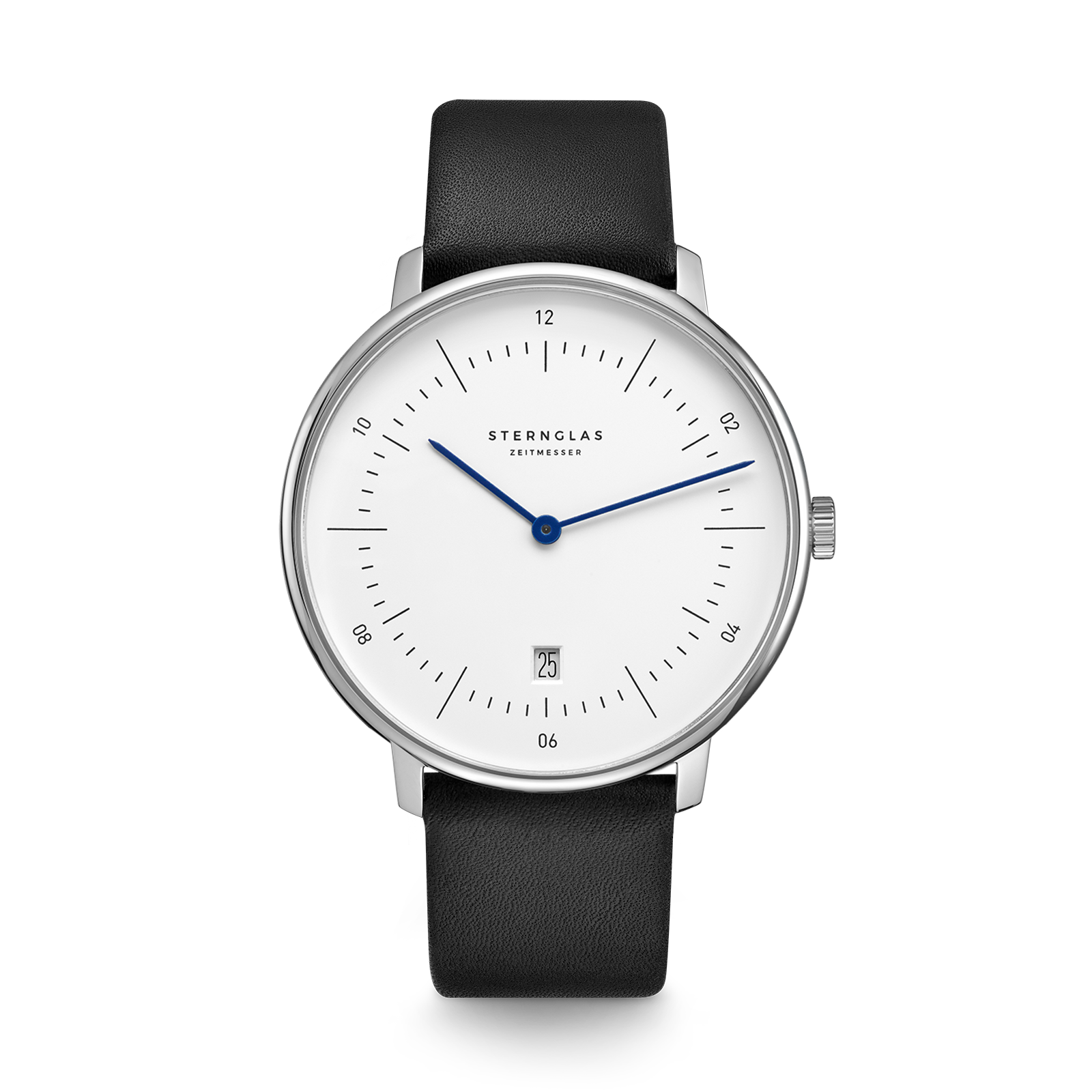 Naos XL weiss silber / Premium schwarz - 42 mm Quarz