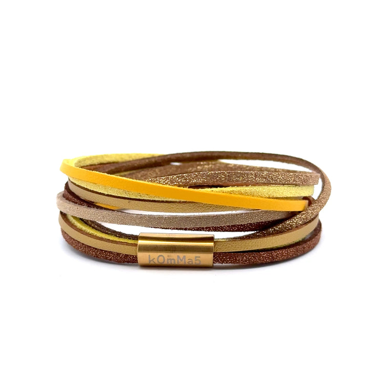 Sunshine kOmMa5 doppelt gewickeltes Armband