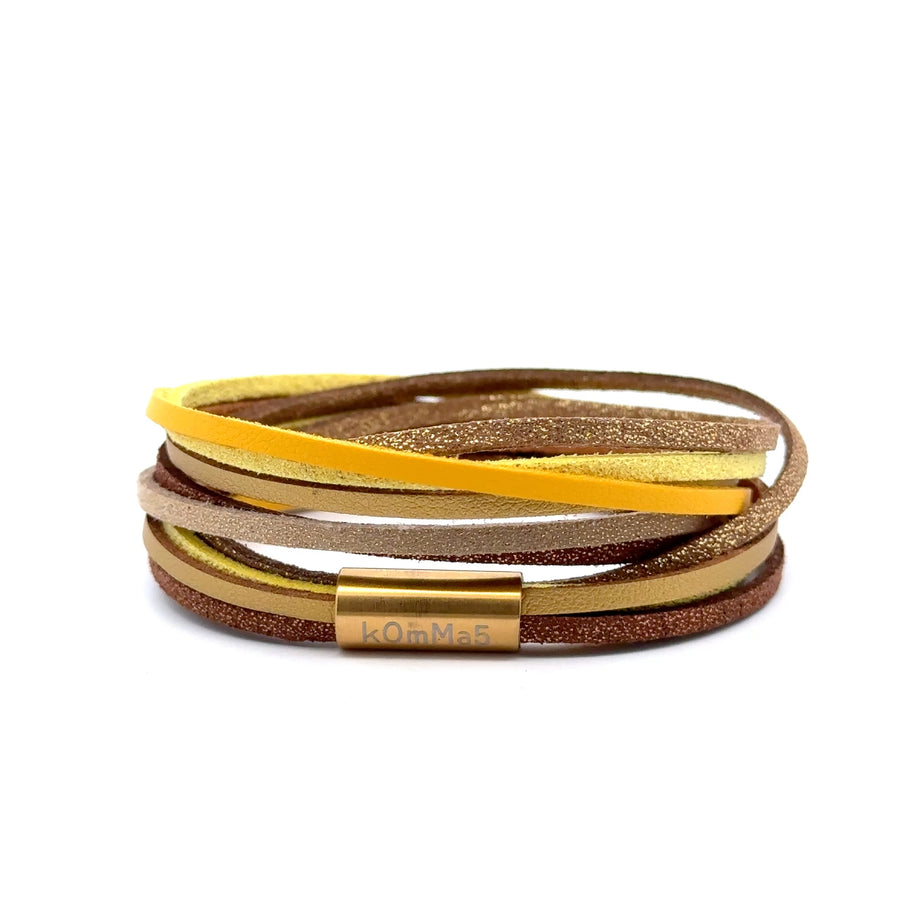 Sunshine kOmMa5 doppelt gewickeltes Armband