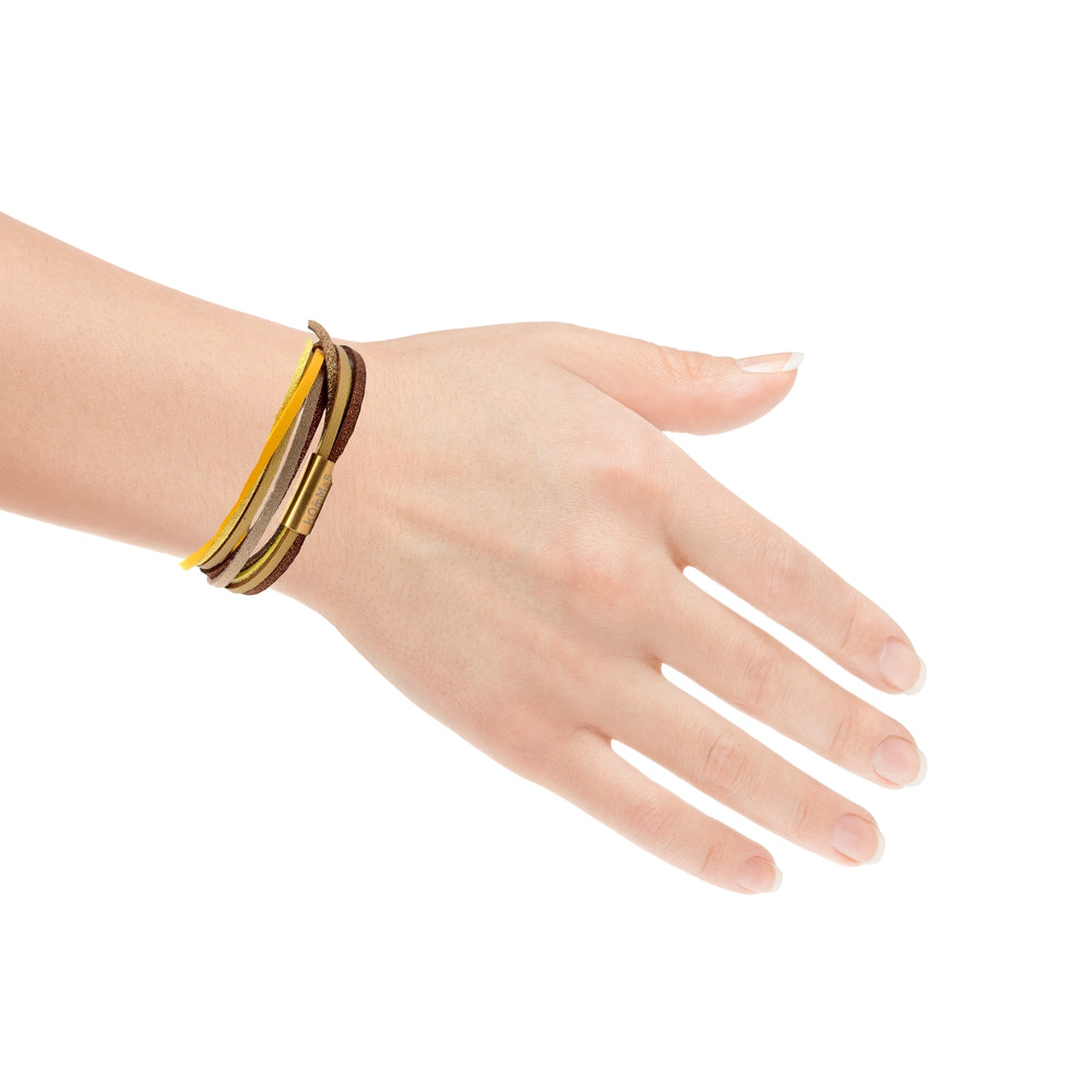 Sunshine kOmMa5 doppelt gewickeltes Armband